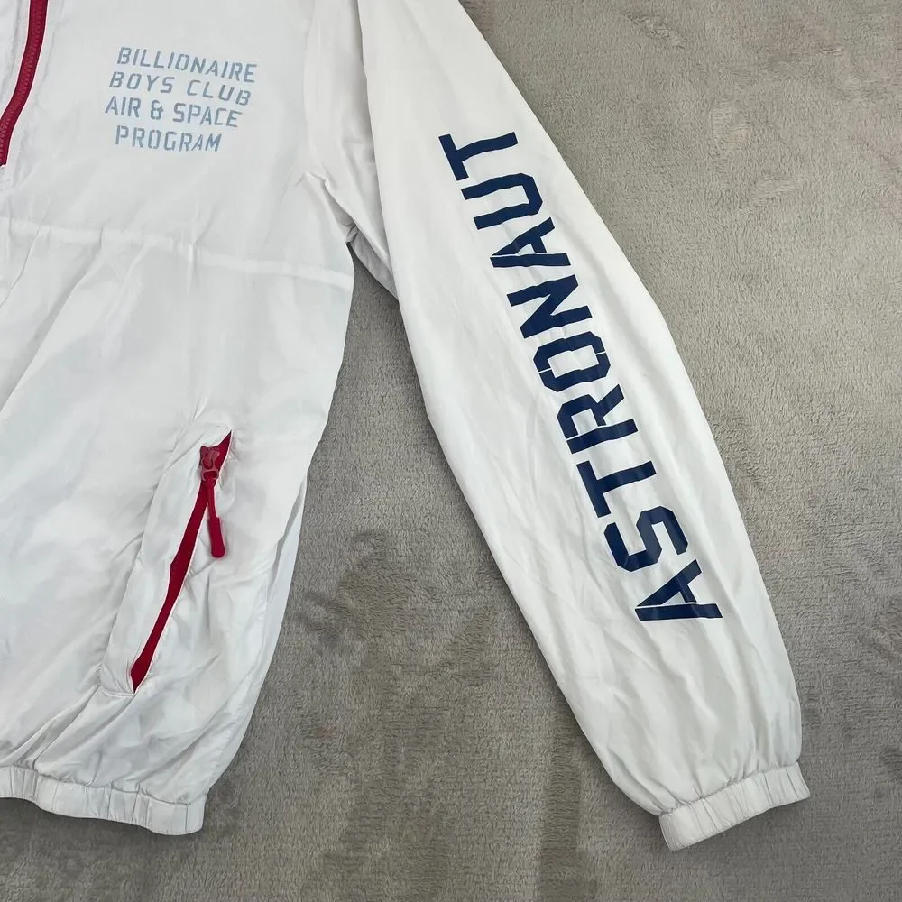 Billionaire Boys Club Men Blast Jacket‎ Men Large White Pullover Zip Pockets